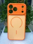 Skin Feel Color Blocking Magnetic Case for iPhone 17 Pro Max - 1