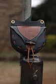 Genuine Leather Sling Bag - Black - 3