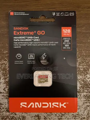 SanDisk Extreme GO 128GB Micro SDXC Up to 240MB/s Read