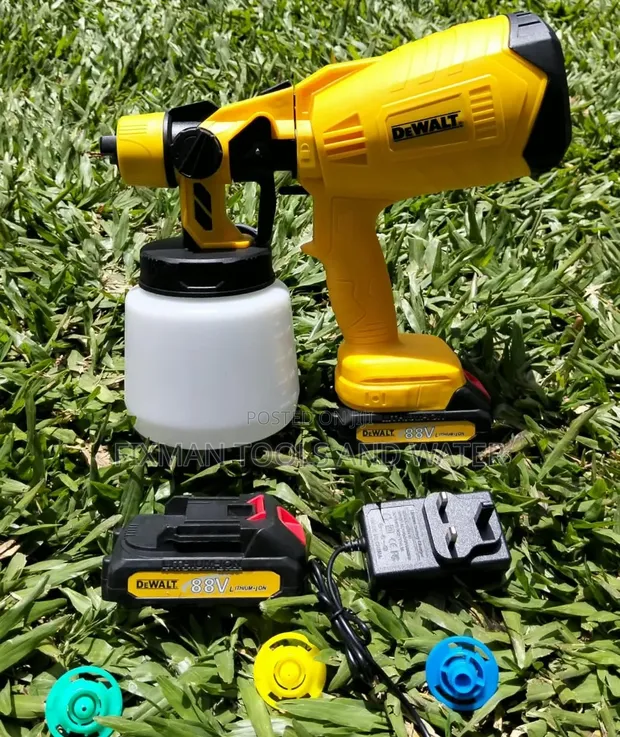New Dewalt Paint Sprayer Fine Finish + 2 Batteries & Charger - 1
