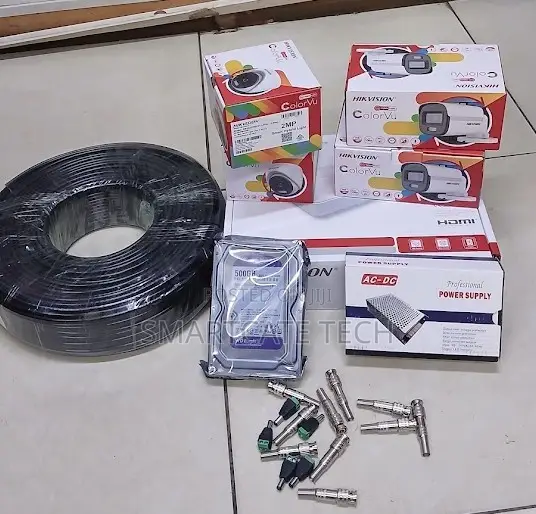 Hikvision 4CH DVR ColorVu CCTV Kit with Audio - 1