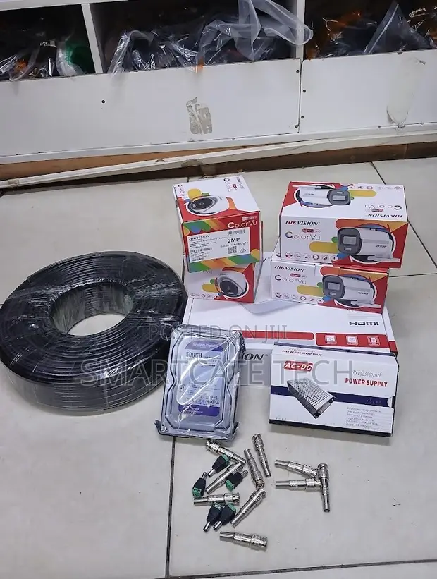Hikvision 4CH CCTV System with ColorVu Cameras - 1