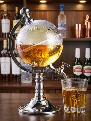 Globe Liquor Decanter with Tap - Home Bar
