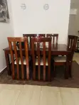 6-Seater Mahogany Dining Table - 4