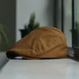 Light Canvas Flat Caps - 1