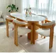 Elegant Dining Set for 6 - Black Oval Table - 3