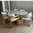 Elegant Dining Set for 6 - Black Oval Table - 4