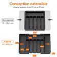 Expandable Cutlery Drawer Organizer (38-57cm) - 3