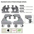Heavy Duty 200kg Expandable Fridge & Washing Machine Stand Trolley - 1
