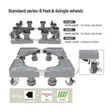 Heavy Duty 200kg Expandable Fridge & Washing Machine Stand Trolley - 2
