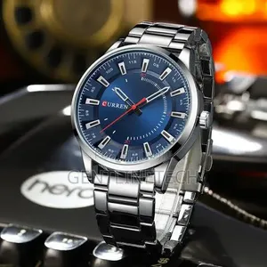 Curren M8406 Silver and Blue Watch