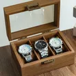 Wooden Watch Organizer - 3 Slots - 2