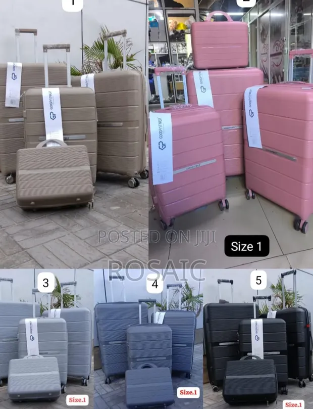 Fashion 4-in-1 Unbreakable Luxurious Rubber Suitcase Briefcase Set - 1