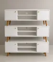 White TV Stand Cabinet - Brand New, Pay on Delivery - 1