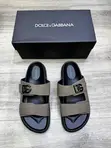 Dolce & Gabbana Double-Strap Leather Sandals (Size 40-46) - 1