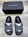 Dolce & Gabbana Double-Strap Leather Sandals (Size 40-46) - 2