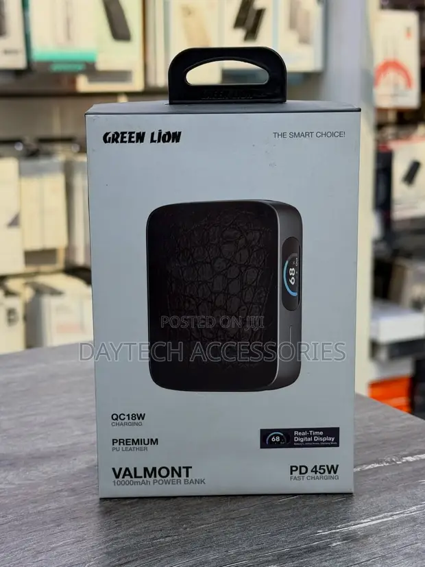 Green Lion Valmont 10000mAh Power Bank with TFT Display - 1
