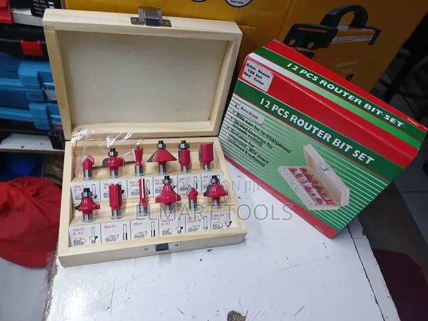 12-Piece Woodworking Router Bit Set - 1