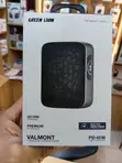 Green Lion Valmont 10000mAh Power Bank - Black PU Leather - 3