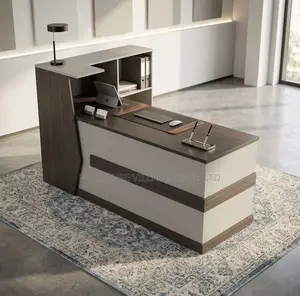 Executive Reception Desk 240cm Front Imported