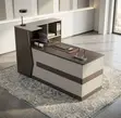 Executive Reception Desk 240cm Front Imported - 1