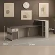 Executive Reception Desk 240cm Front Imported - 4
