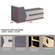 Executive Reception Desk 240cm Front Imported - 5