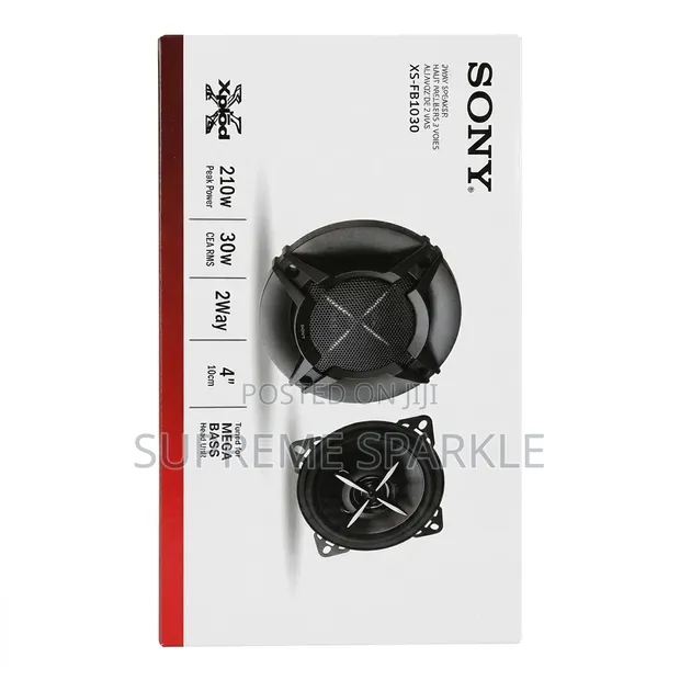 Sony XS-FB1030 4" 210W 2-Way Coaxial Car Speakers - 1