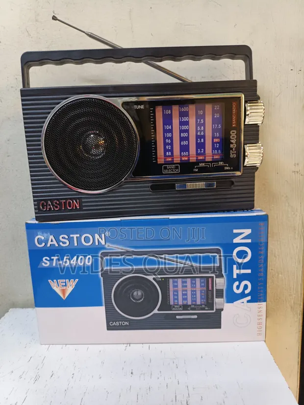Black Caston ST-5400 5-Band Portable Radio - 1