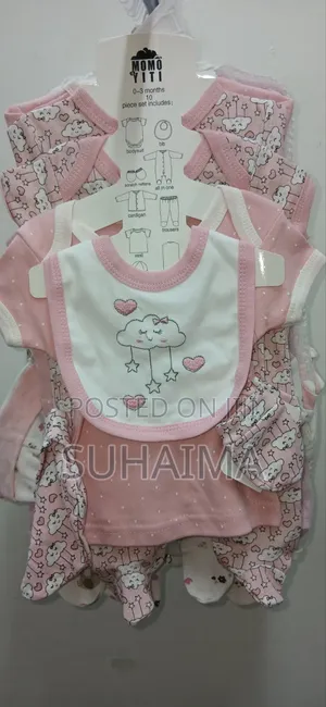 Honors Newborn Clothing Set - Pink Cotton