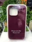 Brand New Dark Plum-Purple Silicone Case for iPhone 16 Pro Max - 1