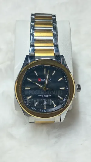 Curren M8474 Gold and Silver Strap Watch