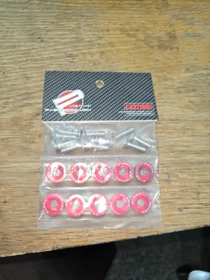 JDM PWJDM Anodized Red Fender Washer Bolt Dress-Up Kit
