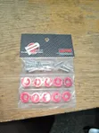 JDM PWJDM Anodized Red Fender Washer Bolt Dress-Up Kit - 1