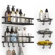 5-Piece Stainless Steel Bathroom Shelf Caddy Set - 2