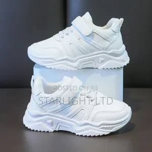 Kids White Fashionable Unisex Shoes (Sizes 26-37)