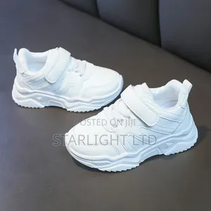 All White Unisex Trendy Sport Shoes/Sneakers (Sizes 26-37)