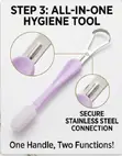 2-in-1 Stainless Steel Tongue Cleaner and Brush - 2
