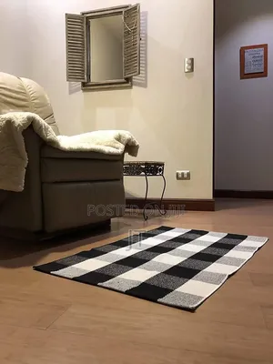 Rug Iliyofumwa ya Monochrome 60x90cm