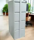 4 Drawer Metallic Vertical Cabinet with Security Steel Bar - 2