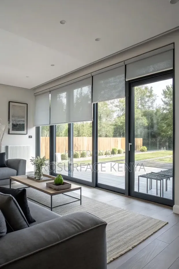 Sun Screen Roller Blinds for Home Office - 1