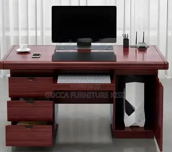 1.2m Mahogany Laminated Clerical Desk - 1
