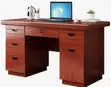 1.2m Mahogany Laminated Clerical Desk - 2