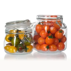Bon Appetit Clip-Style Glass Storage Jars