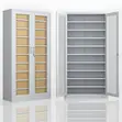 Clear Office File Cabinet with Metallic Frame - 4