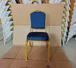 Stackable Fabricated Blue Conference Chair - 5