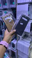 Leather-Style Protective Back Case for Samsung Galaxy S10 Plus - 1