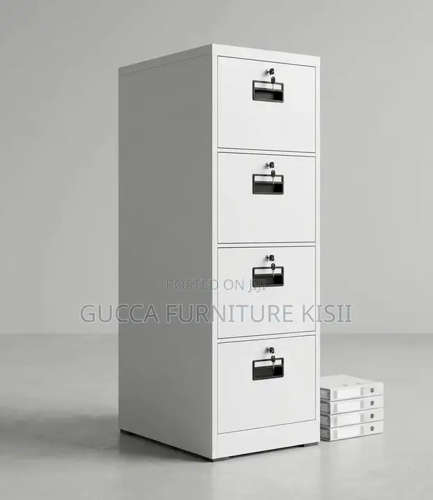 4 Drawer Secure Office Filing Box - 1
