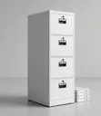 4 Drawer Secure Office Filing Box - 1
