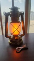 Vintage LED Rechargeable Camping Lantern Flame Effect - 2